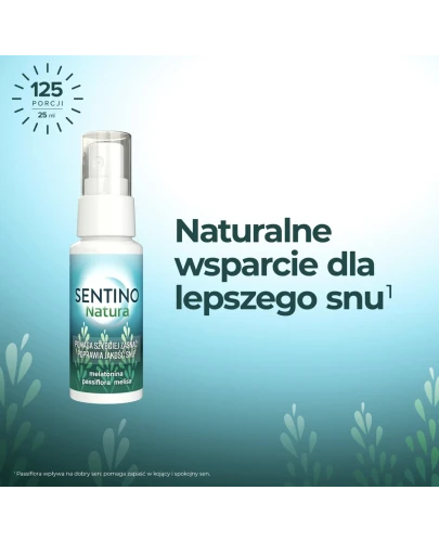 Sentino Natura spray o smaku czarnej porzeczki, 25 ml - Z melatoniną oraz naturalnymi wyciągami - 2