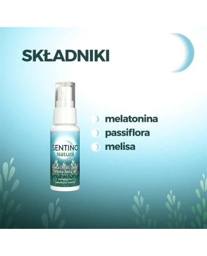 Sentino Natura spray o smaku czarnej porzeczki, 25 ml - Z melatoniną oraz naturalnymi wyciągami - 4