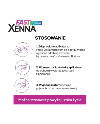 Xenna Fast Junior, 6 mikrowlewek po 5g - Na bazie naturalnych ekstraktów, pomocna w zaparciach u dzieci powyżej 1. roku życia - 5