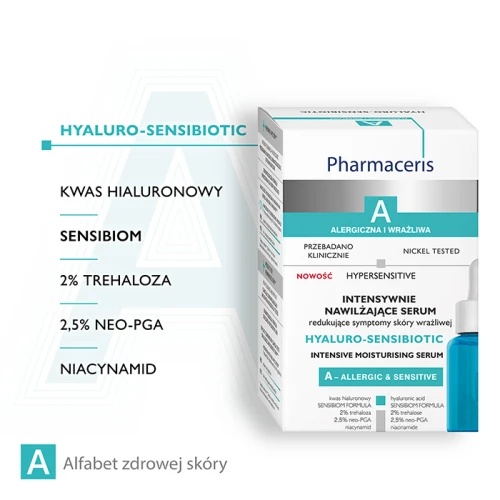 Pharmaceris A Hyaluro-Sensibiotic Intensywnie nawilżające serum, 30 ml - Dla skóry wrażliwej i alergicznej - 2