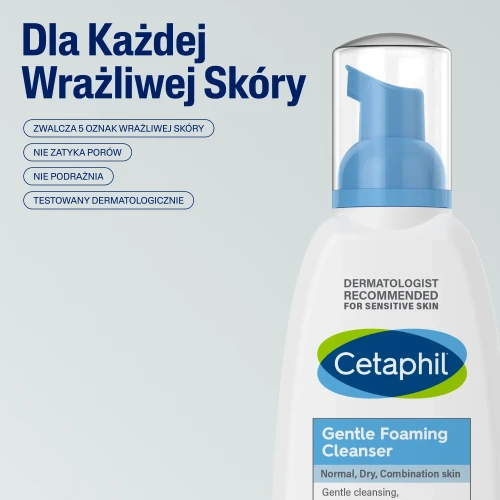 Cetaphil, Lekka pianka do mycia, 236 ml - Pianka do mycia twarzy, do skóry suchej, normalnej i wrażliwej - 3