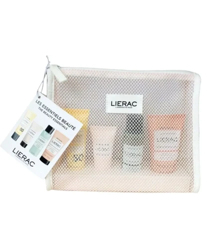 Lierac Zestaw podróżny, 50 ml + 25 ml + 50 ml + 15 ml - Woda micelarna, emulsja SPF50, krem nawilżający i mleczko do ciała w podręcznej kosmetyczce - 1