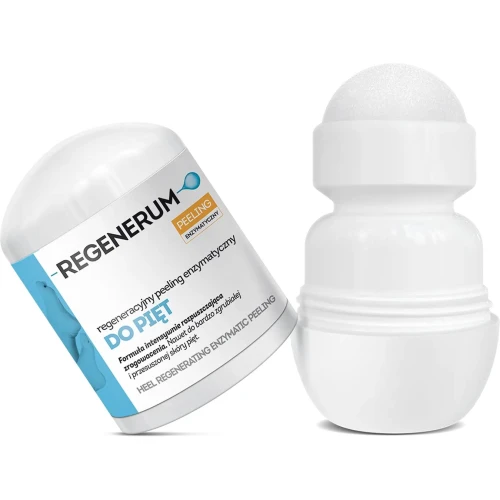 Regenerum Regeneracyjny peeling enzymatyczny do pięt, roll-on 50 ml - Usuwa zrogowacenia, zgrubienia i odciski - 1