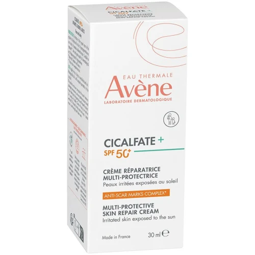 Avène Eau Thermale Cicalfate+ krem regenerujący SPF 50+, 30 ml - Z kompleksem zapobiegającym powstawaniu blizn - 1