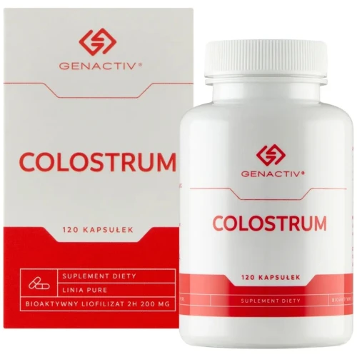 Genactiv Colostrum, 120 kapsułek - Wspiera jelita i odporność - 1