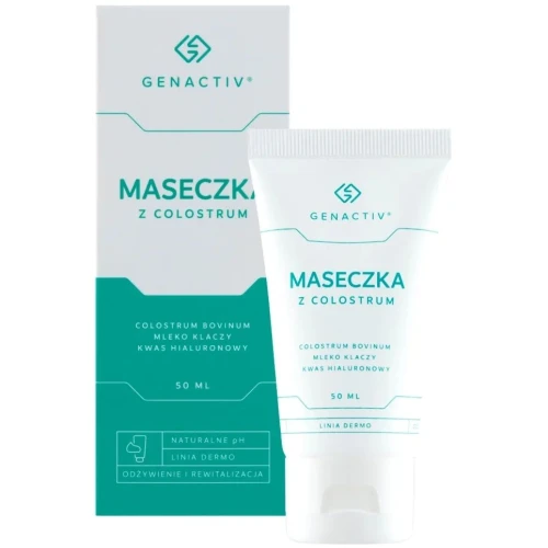 Genactiv Maseczka z Colostrum Odżywienie i rewitalizacja, 50 ml - Rozwiązanie dla skóry potrzebującej odżywienia i rewitalizacji - 1