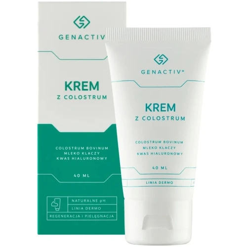 Genactiv Krem z Colostrum Regeneracja i pielęgnacja, 40 ml - Intensywna regeneracja i pielęgnacja skóry - 1