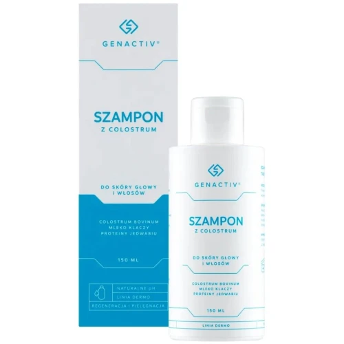 Genactiv Szampon z Colostrum przeciw wypadaniu włosów, 150 ml - Wzmocnienie włosów i redukcja wypadania - 1