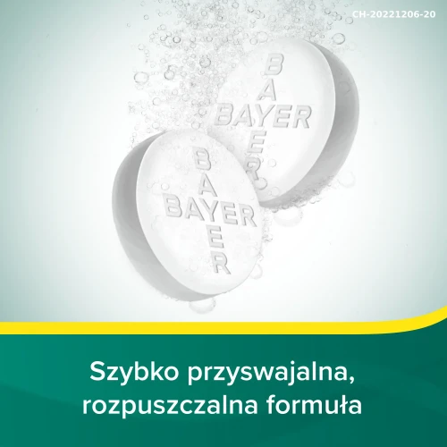 Aspirin C 20 tabletek musujących  - Tabletki musujące, które działają przeciwbólowo, przeciwzapalnie i przeciwgorączkowo - 5