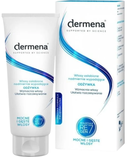 Dermena Zestaw Szampon i Odżywka, 200 ml + 200 ml - Zestaw kosmetyków do włosów osłabionych, nadmiernie wypadających - 1