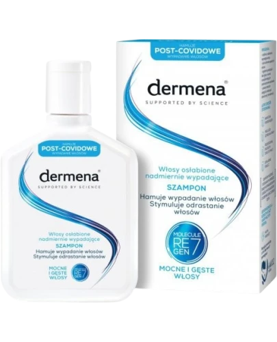 Dermena Zestaw Szampon i Odżywka, 200 ml + 200 ml - Zestaw kosmetyków do włosów osłabionych, nadmiernie wypadających - 2
