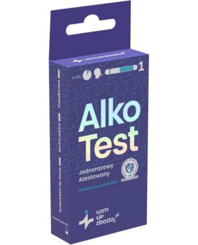 Alkotest jednorazowy, 1 sztuka - Do pomiaru zawartości alkoholu w wydychanym powietrzu - 2