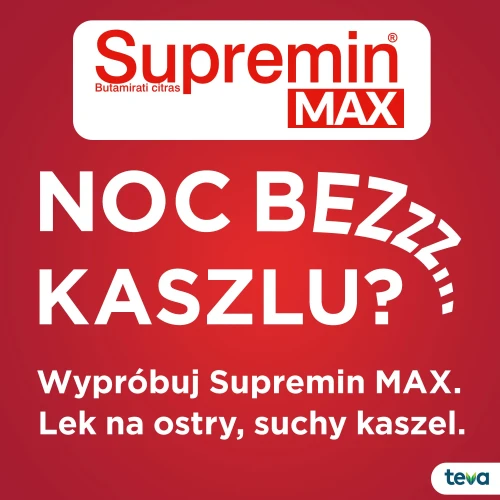 Supremin Max syrop, 150 ml - Zmniejsza częstość i natężenie kaszlu poprzez hamowanie odruchu kaszlowego - 4