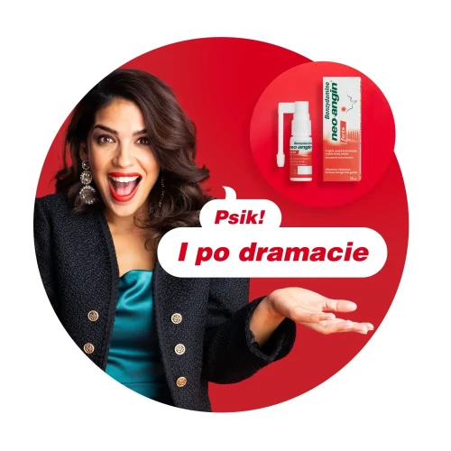 Neo-angin Benzydamine Forte aerozol do stosowania w jamie ustnej, 15 ml - Do stosowania w objawowym miejscowym leczeniu ostrego bólu gardła - 4