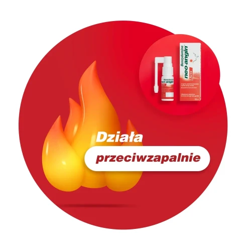 Neo-angin Benzydamine Forte aerozol do stosowania w jamie ustnej, 15 ml - Do stosowania w objawowym miejscowym leczeniu ostrego bólu gardła - 6