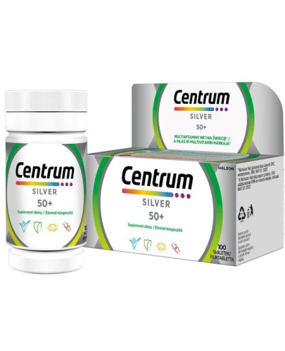 Centrum Silver 50+, 100 tabletek - Zestaw witamin i minerałów dla dorosłych po 50 roku życia - 1