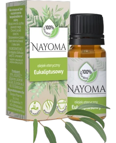 Nayoma, olejek eteryczny eukaliptusowy, 10 ml - Do pielęgnacji skóry podrażnionej - 1