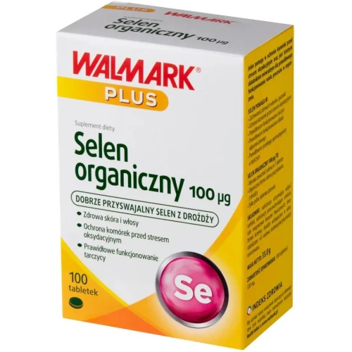 Walmark Selen organiczny, 100 µg, 100 tabletek  -  Organiczna forma selenu pozyskiwana z drożdży  - 2