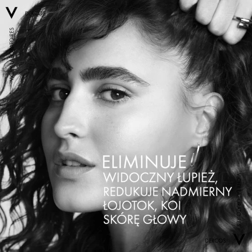 Vichy Dercos Anti Dandruff K oczyszczający szampon przeciwłupieżowy, 250 ml - Eliminuje widoczny łupież i nadmierny łojotok, koi skórę głowy - 3