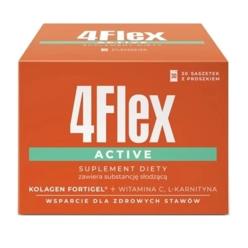 4Flex Active, 30 saszetek - Ze składnikami wspierającymi prawidłowe funkcjonowanie stawów
