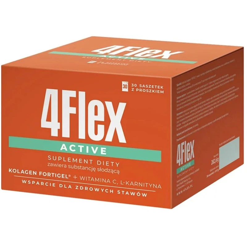 4Flex Active, 30 saszetek - Ze składnikami wspierającymi prawidłowe funkcjonowanie stawów