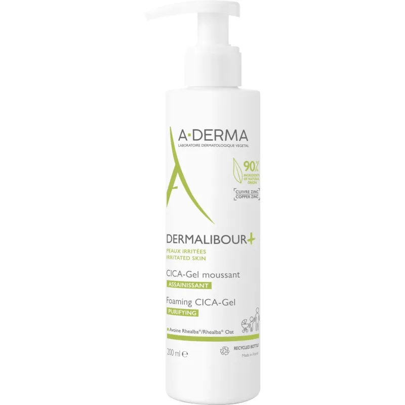A-Derma Dermalibour+Cica Żel do mycia, 200 ml - A-Derma Dermalibour+Cica Żel do mycia dedykowany dla całej rodziny