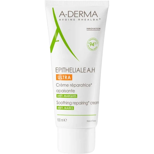 A-Derma Epiteliale A.H Ultra, krem kojąco-regenerujący, 100ml - Regenaracja skóry po zabiegach kosmetycznych, dermatologicznych i wykonaniu tatuażu
