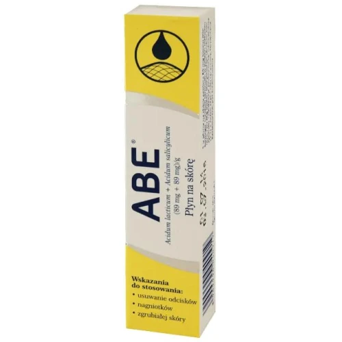 ABE (89 mg + 89 mg)/g płyn na skórę, 8 g - Pomaga usunąć odciski i zgrubiałą skórę