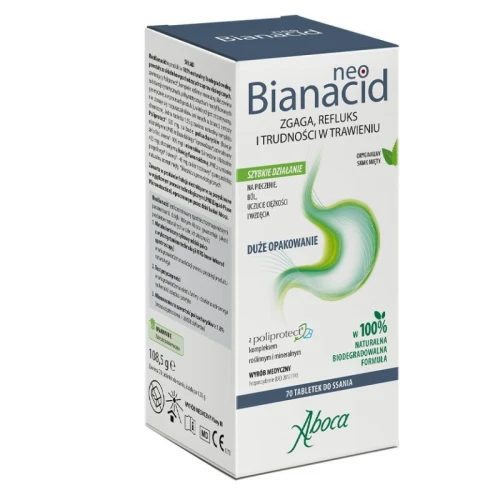 Aboca NeoBianacid, 70 tabletek do ssania - Tabletki na zgagę