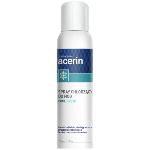 Acerin Cool Fresh spray chłodzący, 150 ml - Z kasztanowcem i arniką na zmęczone i ciężkie nogi