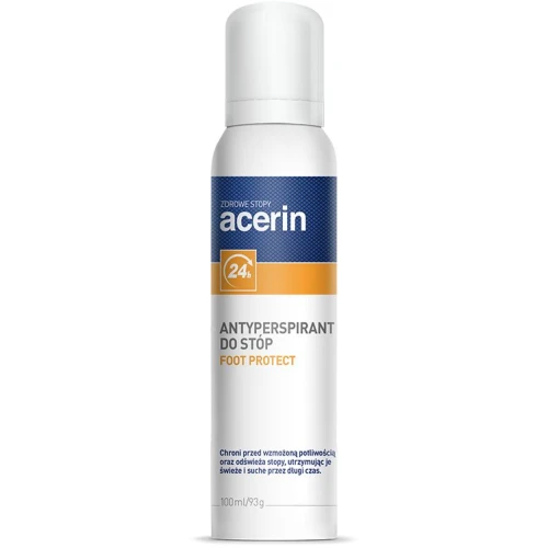 Acerin Foot Protect, antyperspirant do stóp, 100 ml - Utrzymuje stopy świeże i suche 