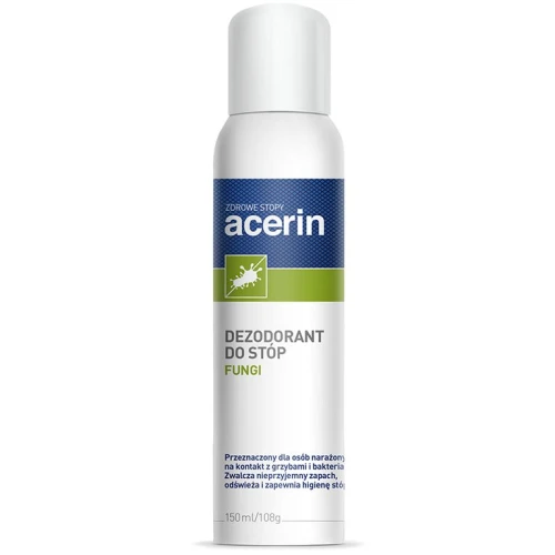 Acerin Fungi dezodorant do stóp, spray 150 ml - Antybakteryjny dezodorant z olejkiem z drzewa herbacianego i aloesem