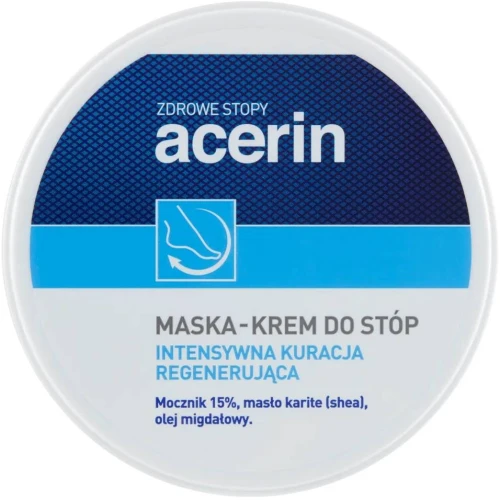 Acerin maska-krem do stóp, 125 ml - Intensywna regeneracja i głębokie nawilżenie dla szorstkiej skóry stóp z 15% mocznikiem