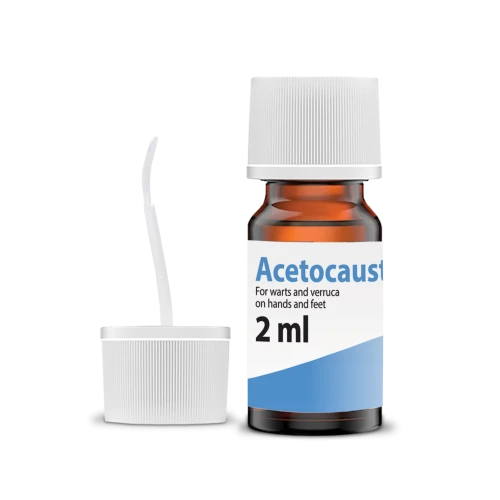 Acetocaustin Terapia na brodawki kwasowa, 2 ml -  Na brodawki pospolite na dłoniach i stopach
