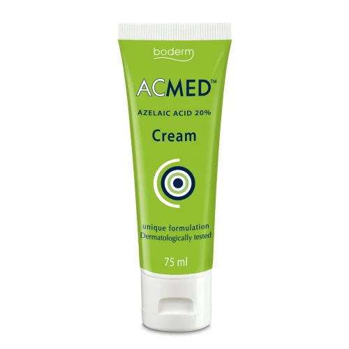 Acmed Azelaic Acid 20% Krem, 75 ml - Na trądzik, zaczerwienienia i przebarwienia