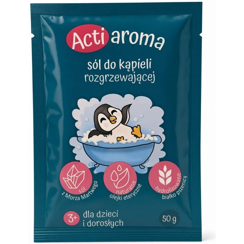 Actiaroma Sól do kąpieli rozgrzewającej, 50 g