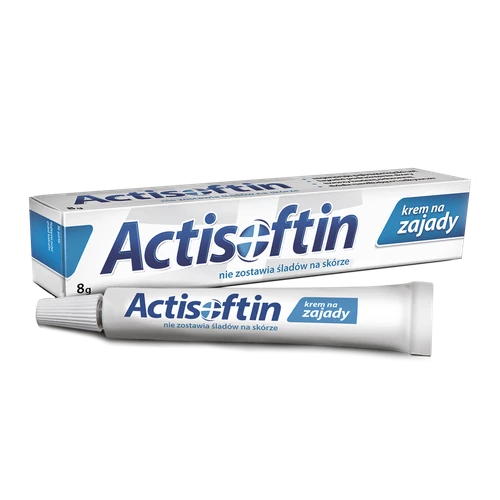 Actisoftin Krem na zajady, 8 g - Regeneruje popękane kąciki ust