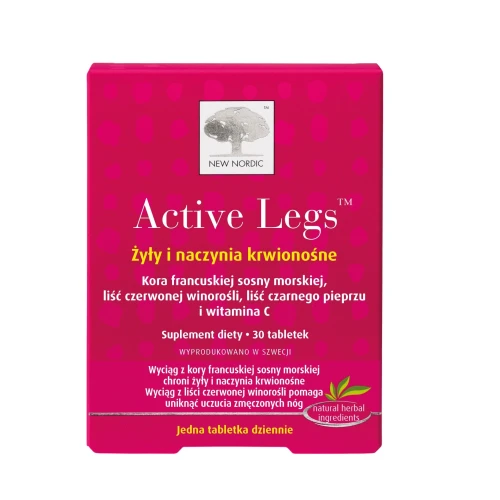 Active Legs, 30 tabletek - Ulga dla zmęczonych nóg i wsparcie krążenia