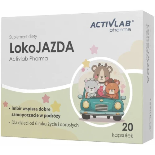 Activlab LokoJAZDA, 20 kapsułek - Kapsułki z imbirem