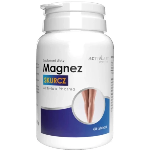 Activlab Magnez Skurcz, 60 tabletek - Magnez, potas oraz witamina  B6 pomagają zapobiegać skurczom mięśni