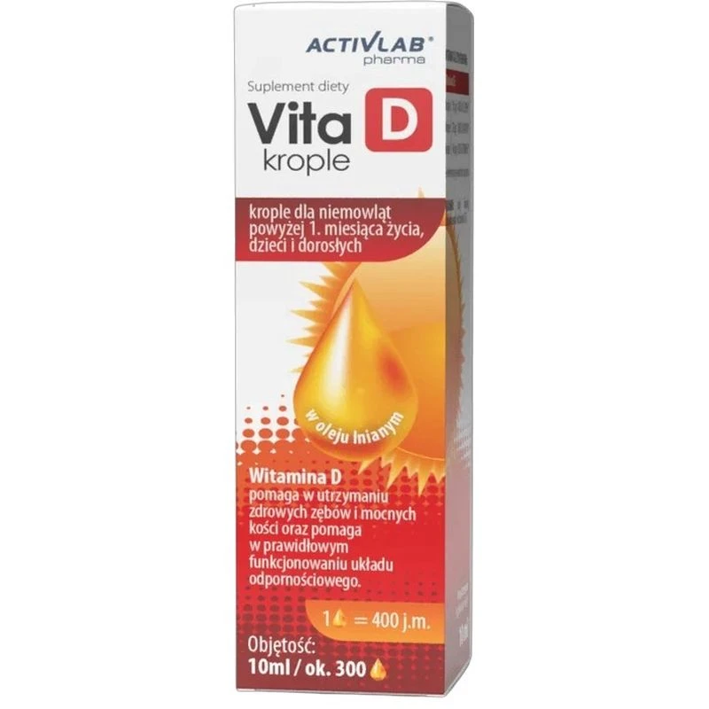 Activlab Pharma Vita D3 krople, 10 ml - Witamina D dla niemowląt