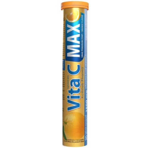 Activlab Vita C Max o smaku pomarańczowym, 20 tabletek musujących