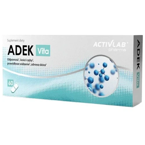 ActivLab Pharma ADEK Vita, 60 kapsułek - Dla osób dbających o odporność, kości i wzrok