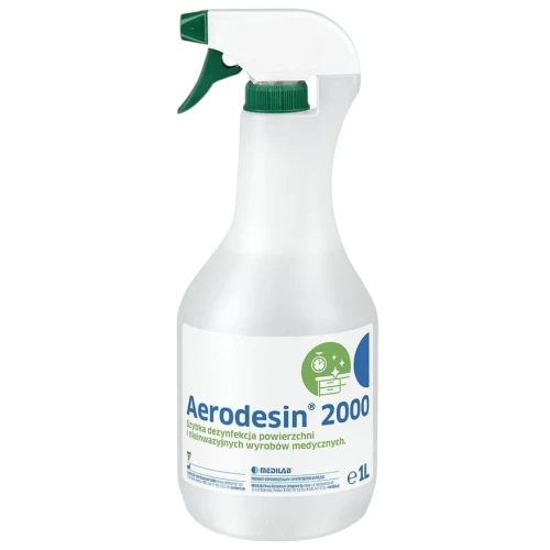 Aerodesin 2000 spray dezynfekujący 1L - Do dezynfekcji powierzchni na bazie alkoholi