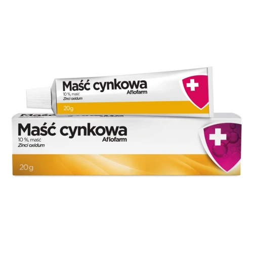 Maść Cynkowa Aflofarm, 20g - Wysuszająca maść na otarcia, stany zapalne skóry i trądzik