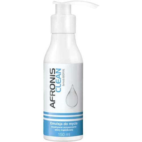 Afronis Clean Emulsja do mycia, 150 ml - Delikatne oczyszczanie, regulacja sebum i odbudowa bariery skóry