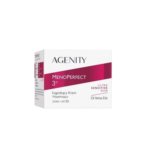 Agenity Menoperfect 3° Łagodzący krem wypełniający na dzień SPF20, 50 ml - Przywraca skórze elastyczność i sprężystość