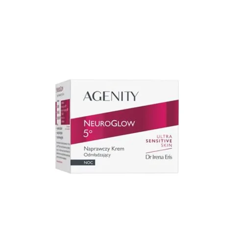 Agenity Neuroglow 5° Naprawczy krem odmładzający na noc, 50 ml - Wygładzenie, ochrona przed neurostarzeniem