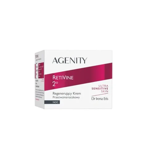 Agenity Retivine 2° Regenerujący krem przeciwzmarszczkowy na noc, 50 ml - Przywraca skórze odżywienie i sprężystość