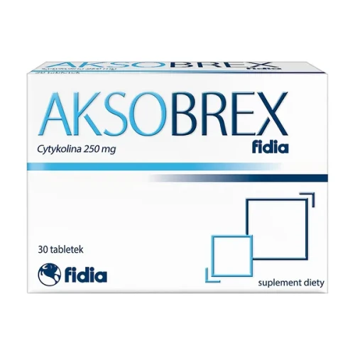 Aksobrex Fidia, 30 tabletek - Suplement diety z cytykoliną 